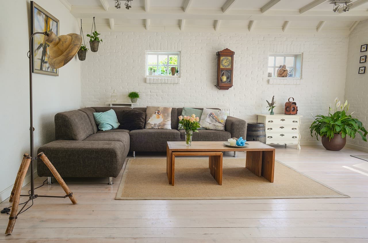 Finished attic conversion with bright skylights and modern furnishings in a Vancouver, WA home
